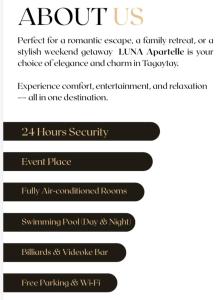 LUNA by LCB Apartelle and Resort Tagaytay