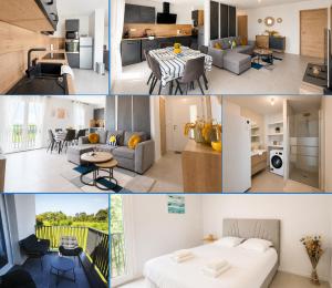 Heron apt confortable avec belle terrasse vue dégagée sur champs 3 chambres parking privatif à 900 m de la plage dAsnelles et tous commerces, bars et restaurants près de Bayeux sur plages du débarquement