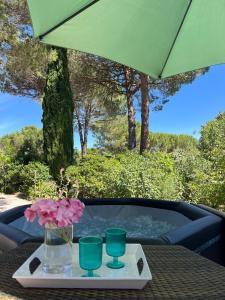 T2 La Parenthèse - Jacuzzi et vue Sainte-Baume
