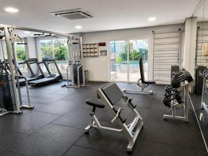 Apto premium 2Q no The Expression | Setor Bueno c piscina, Wi-Fi e garagem