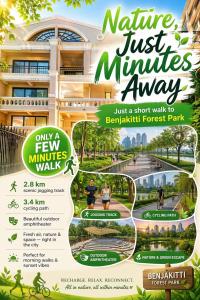 6BR Rooftop Villa near NANA BTS NANA Plaza Benjakitti Park 10 king beds