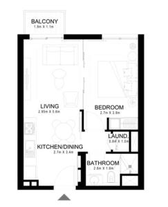 Free housekeeping visits during your stay - StayShort - Modern 1 Bedroom in Dubai Hills that Sleeps 4 Great Location