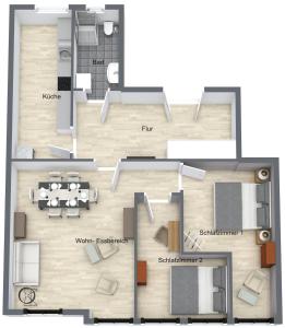 NEU 80qm großes Apartment in der Kieler Innenstadt zwischen Bahnhof, Förde und Fußgängerzone