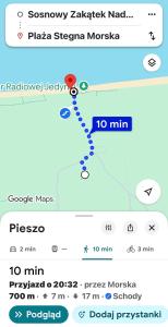 Sosnowy Nadmorski Zakątek blisko plaży z parkingiem