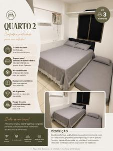 Apartamento com 2 quartos de FRENTE PARA O MAR