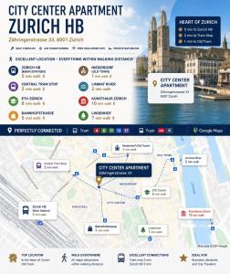 City Center Apt en-suite budget Self check in, ETH Zurich HB