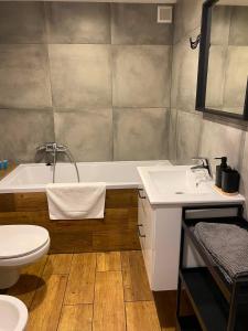 Cozy Entresol Apartment with Parking Targowa