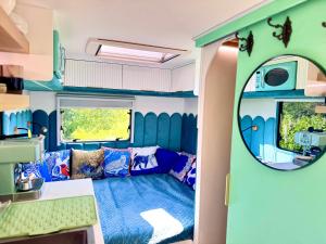 Luxury caravan at Bohemian lodge
