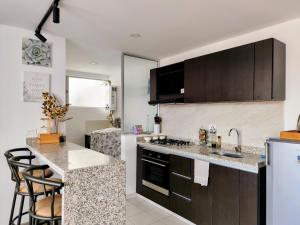Apartamento Blue con chimenea al norte de Tunja y parqueadero gratis
