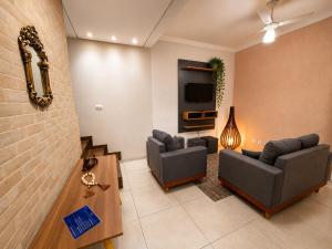 Sobrado central | Ar, 4 camas, Wi-Fi 800Mb