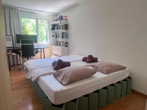 Boho Chic Apt with 125sqm, 2 BR 2 Baths with 36sqm Dual Terraces with Parking and 10 min to Lake Zurich