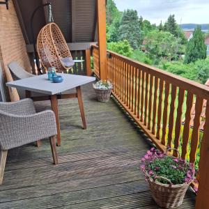 Landhaus Korf - Ferienwohnung im Weserbergland mit großem Balkon