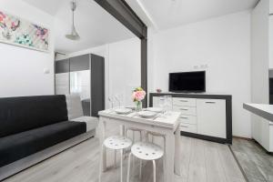 Lilac Studio with Bathtub in Wrocław Close to the Park by Noclegi Renters