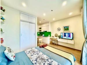 Bright High Rise Studio Apartment with Panorama View in Hanoi Vietnam