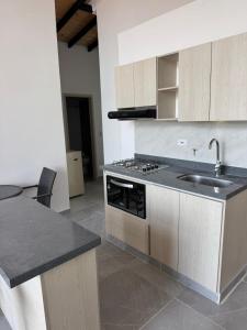 Loft de doble altura con 2 camas, 1 baño y vista panorámica