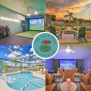 The Lily Pad + Waterfront + Pool + Golf Simulator