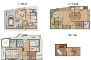 New Shinjuku Villa, Rooftop Bath, 3 Ensuite BRs