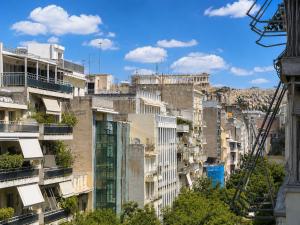 Athens Acropolis View Balcony 2 Min to Metro