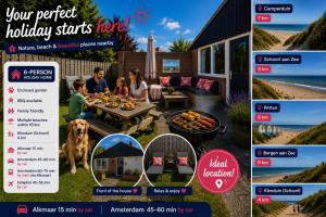 6-persoons huis met omheinde tuin vlakbij strand, hond welkom
