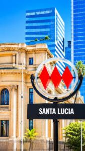 A4 Dpto Metro Santa Lucía UC cerca Providencia