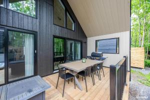Entracte Spa prive Vue sur le boise Chalet premium pour 10 personnes