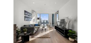 メルボルン NYE Chic Waterfront 2BR Luxe With Pool, Gym, Parking シングルルーム 客室