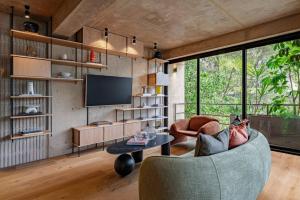 Stylish Apartment with Balcony Steps from Cafe
