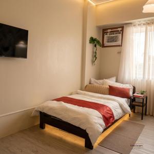 Staycation Maia Escapes Studio Apartment FAST WIFI with Balcony and Pool view at Amaia Steps Altaraza Bulacan 5 mins from SM Tungko