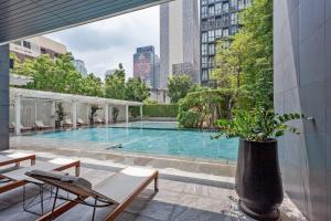 Resort Pool and Gym with Skywalk to BTS