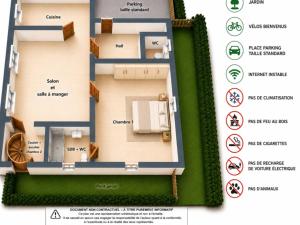 La Maisonnette - 2 chambres, parking, jardinet & calme