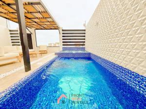 Oceanfront Paradise with Pool Hot Tub and Firepit
