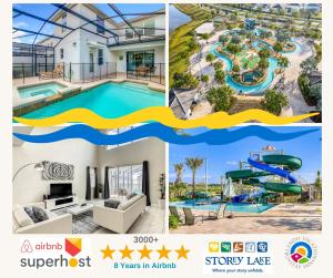 4766 - 5BR w Pool 10min Disney 2 Water Parks