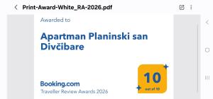 Apartman Planinski san Divčibare
