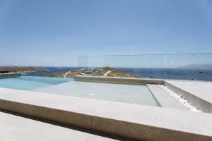 Ios Panoramic Sea view stylish suite with pool