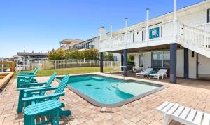 Canal-front home with pool 40 boat slip gated beach access - 1 block to sand