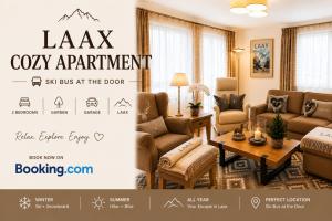 Laax Cozy Apartment Ski Bus at the Door
