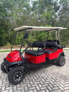 Private plunge pool, golf cart and beach club