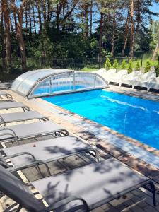 Pušų apartamentai su šildomu baseinu