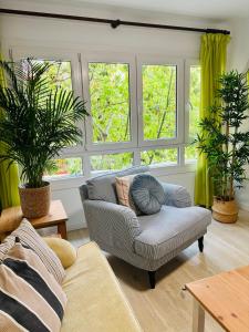 Céntrica vivienda con dos camas de matrimonio y free parking