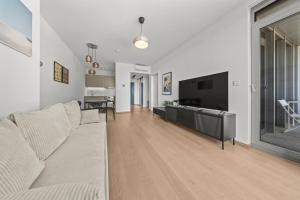 AC Eurovea Tower Apartment with Balcony & Danube View