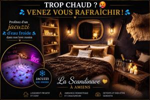 L'Evasion Scandinave, SPA XXL, Écran cinéma, Lit king size, day use, 10 min centre