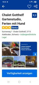 Chalet Gotthelf Gartenstudio, Ferien mit Hund