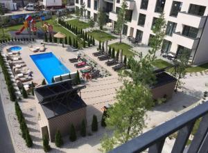 Apartamentai prie baseino