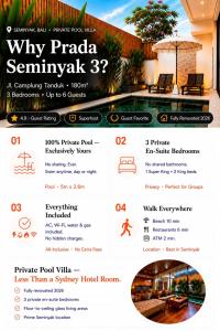 Private Pool Villa Seminyak Walk to Eat Street
