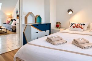 Charming appartement with a view over the Carteret harbour