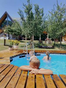 Holiday bungalows with pool