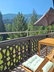 Ferienwohnung Ausblick mit Balkon im Ski- und Wandergebiet