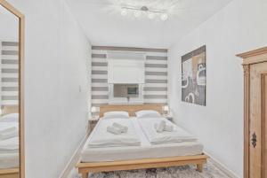 BAT Home Solutions Saarburg Altstadt - alles was ein Hotel nicht bietet - 3 Apartments 45 bis 75 qm für bis zu 12 Personen - direkt unter der Burg - 2 Min zur Altstadt - Weinbergblick, Heimkino und E-Ladesäulen