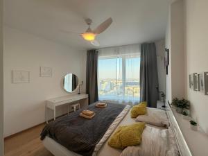City view from 30. floor, parking price included