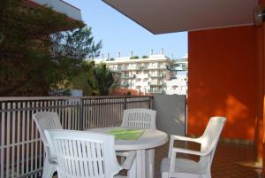 Warm two-room flat with balcony near the beach